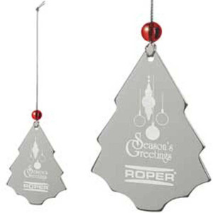 Silver Tree Ornament Promotional Custom Imprinted With Logo Silver Tree Ornament Promotional Custom Imprinted With Logo