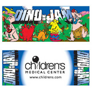 4 Pack Dino Theme Crayons Promotional Custom Imprinted With Logo