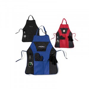 Grill Master Apron Kit Promotional Custom Imprinted With Logo Grill Master Apron Kit Promotional Custom Imprinted With Logo