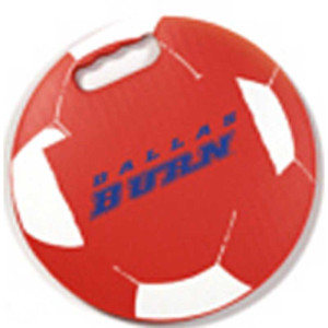 Round Soccer Ball Stadium Cushion - 13.5"Dia.x3/4" Promotional Custom Imprinted With Logo Round Soccer Ball Stadium Cushion - 13.5"Dia.x3/4" Promotional Custom Imprinted With Logo
