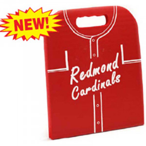 Baseball Jersey Stadium Cushion - 14"x12.5"x3/4" Promotional Custom Imprinted With Logo Baseball Jersey Stadium Cushion - 14"x12.5"x3/4" Promotional Custom Imprinted With Logo