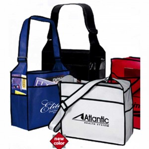Elite Convention Tote Bag - Messenger Style Promotional Custom Imprinted With Logo Elite Convention Tote Bag - Messenger Style Promotional Custom Imprinted With Logo