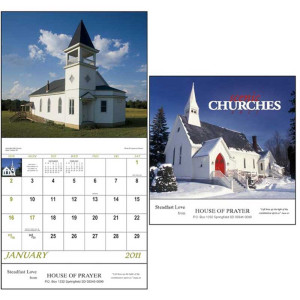 Economy Appointment Calendar - Scenic Churches Promotional Custom