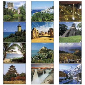 12-Month Mini Calendar - Glorious Getaways Promotional Custom Imprinted With Logo 12-Month Mini Calendar - Glorious Getaways Promotional Custom Imprinted With Logo