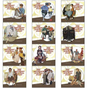 12-Month Mini Calendar - The Saturday Evening Post Promotional Custom Imprinted With Logo 12-Month Mini Calendar - The Saturday Evening Post Promotional Custom Imprinted With Logo