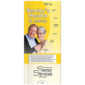 Pocket Slider: Seniors Health & Safety Promotional Custom Imprinted With Logo