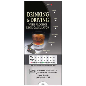 Pocket Slider: Drinking & Driving Promotional Custom Imprinted With Logo Pocket Slider: Drinking & Driving Promotional Custom Imprinted With Logo