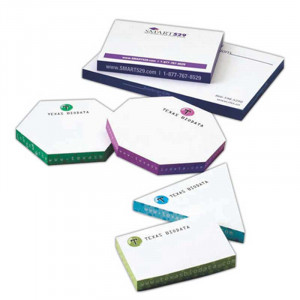 Thin Sticky Note Cubes - 3 7/8" x 5 7/8" Promotional Custom Imprinted With Logo