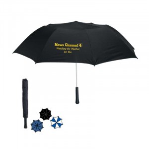56" Arc Giant Telescopic Folding Umbrella Promotional Custom Imprinted With Logo 56" Arc Giant Telescopic Folding Umbrella Promotional Custom Imprinted With Logo