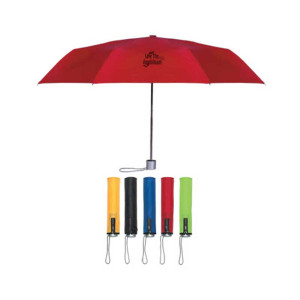 42" Arc Trendy Telescopic Folding Umbrella Promotional Custom Imprinted With Logo 42" Arc Trendy Telescopic Folding Umbrella Promotional Custom Imprinted With Logo