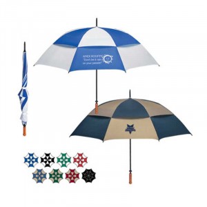 68 Arc Vented Windproof Umbrella Promotional Custom Imprinted With Logo