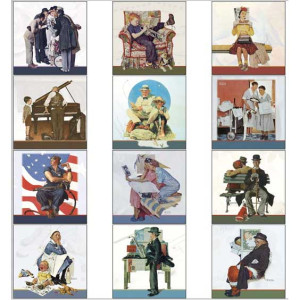 Desk Tent Calendar - The Saturday Evening Post Promotional Custom Imprinted With Logo Desk Tent Calendar - The Saturday Evening Post Promotional Custom Imprinted With Logo