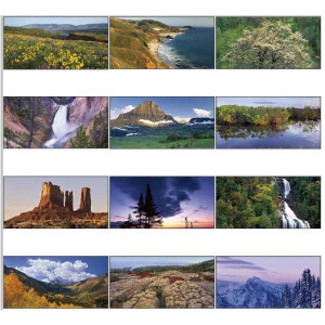 Desk Tent Calendar - Scenic Moments Promotional Custom Imprinted With Logo