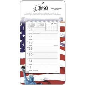 Easel Desk Calendar - Full Color Weekly Memo Promotional Custom Imprinted With Logo