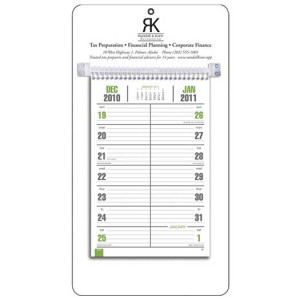 Easel Desk Calendar - Bi-Weekly Memo Promotional Custom Imprinted With Logo Easel Desk Calendar - Bi-Weekly Memo Promotional Custom Imprinted With Logo