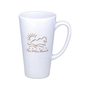 Shiny Cafe Mug 16 oz Promotional Custom Imprinted With Logo Shiny Cafe Mug 16 oz Promotional Custom Imprinted With Logo