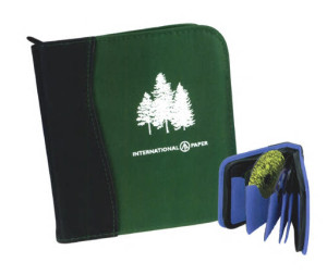Zippered CD Holder Promotional Custom Imprinted With Logo