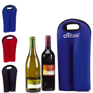 Double Beverage Tote Promotional Custom Imprinted With Logo Double Beverage Tote Promotional Custom Imprinted With Logo