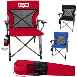 Deluxe Folding Chair Promotional Custom Imprinted With Logo