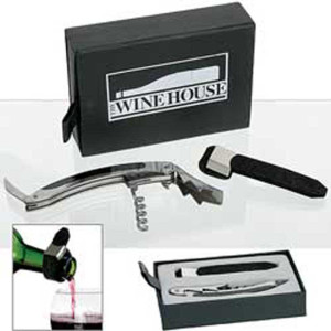 Napa 2-Piece Wine Set Promotional Custom Imprinted With Logo
