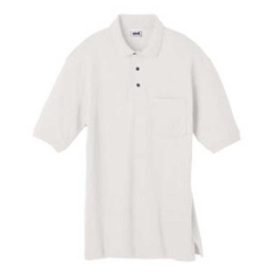 Anvil 50/50 Spill Guard Sport Shirt with Pocket - White Promotional Custom Imprinted With Logo