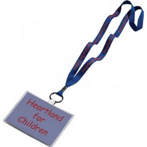 1/2 in. Economy Polyester Lanyard with Split-ring Promotional Custom Imprinted With Logo