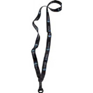 1/2 in. Recycled Dye-Sublimated Lanyard with Metal Crimp and Rubber O-ring Promotional Custom Imprinted With Logo