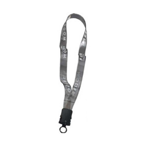 3/4 in. Transparent Vinyl Lanyard with Snap-Buckle Release and O-ring Promotional Custom Imprinted With Logo 3/4 in. Transparent Vinyl Lanyard with Snap-Buckle Release and O-ring Promotional Custom Imprinted With Logo