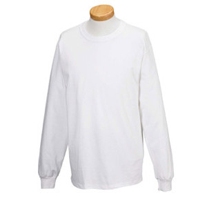 Fruit of the Loom 6.1 oz. Long-Sleeve T-Shirt - White Promotional Custom Imprinted With Logo Fruit of the Loom 6.1 oz. Long-Sleeve T-Shirt - White Promotional Custom Imprinted With Logo