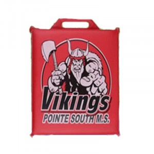 Stadium Cushion - Vinyl - 13.5" x 13.5" x 1.5" Promotional Custom Imprinted With Logo Stadium Cushion - Vinyl - 13.5" x 13.5" x 1.5" Promotional Custom Imprinted With Logo