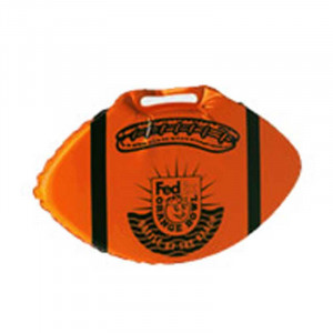Stadium Cushio - 18" Football Shape - Vinyl Promotional Custom Imprinted With Logo Stadium Cushio - 18" Football Shape - Vinyl Promotional Custom Imprinted With Logo