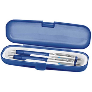 Jewel-Tone Pen/Pencil Set Promotional Custom Imprinted With Logo Jewel-Tone Pen/Pencil Set Promotional Custom Imprinted With Logo