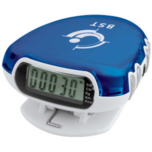 Translucent Step-n-Tune Pedometer/Radio Promotional Custom Imprinted With Logo Translucent Step-n-Tune Pedometer/Radio Promotional Custom Imprinted With Logo