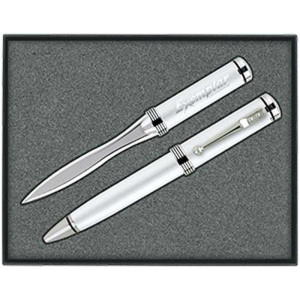 Ballpoint Pen/Letter Opener Gift Set Promotional Custom Imprinted With Logo Ballpoint Pen/Letter Opener Gift Set Promotional Custom Imprinted With Logo