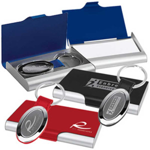 Viva La Business Card and Key Tag Gift Set Promotional Custom Imprinted With Logo Viva La Business Card and Key Tag Gift Set Promotional Custom Imprinted With Logo