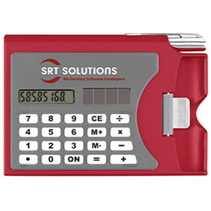 Solar Power Calculator / Business Card Holder Promotional Custom Imprinted With Logo