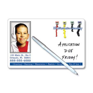 Laminated Mini Memo Board Package Promotional Custom Imprinted With Logo Laminated Mini Memo Board Package Promotional Custom Imprinted With Logo