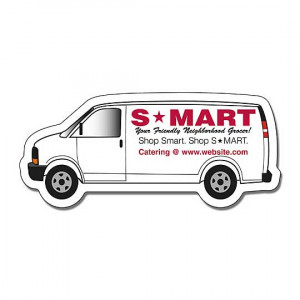 TuffMag Outdoor Magnet - Van - 3.75 x 1.63 Promotional Custom Imprinted With Logo TuffMag Outdoor Magnet - Van - 3.75 x 1.63 Promotional Custom Imprinted With Logo