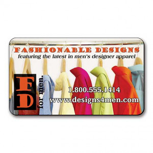 TuffMag Outdoor Magnet - Business Card - 2 x 3.5 Promotional Custom Imprinted With Logo