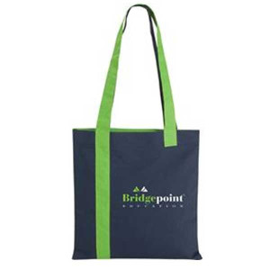 Striped Magazine Tote Promotional Custom Imprinted With Logo