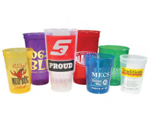 Stadium Cup - Translucent, Smooth 24 oz. Promotional Custom Imprinted With Logo