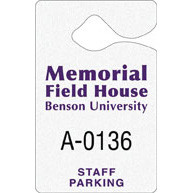 Hanging Parking Permit Promotional Custom Imprinted With Logo Hanging Parking Permit Promotional Custom Imprinted With Logo