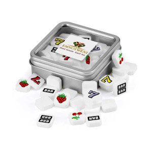 Custom Printed Mints - Square Tin - 28 gram Promotional Custom Imprinted With Logo Custom Printed Mints - Square Tin - 28 gram Promotional Custom Imprinted With Logo