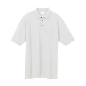Anvil Cotton Deluxe Pique Sport Shirt - White Promotional Custom Imprinted With Logo