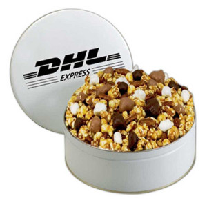 Small Mid-Nite Snax Munch Tin Promotional Custom Imprinted With Logo