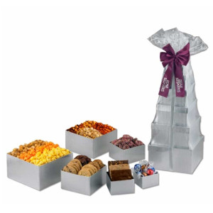 Grand Tower of Snax Promotional Custom Imprinted With Logo Grand Tower of Snax Promotional Custom Imprinted With Logo