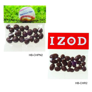 Chocolate Peanuts Or Raisins - 2 Oz Promotional Custom Imprinted With Logo Chocolate Peanuts Or Raisins - 2 Oz Promotional Custom Imprinted With Logo