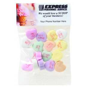 Conversation Hearts - 1 Oz Promotional Custom Imprinted With Logo Conversation Hearts - 1 Oz Promotional Custom Imprinted With Logo