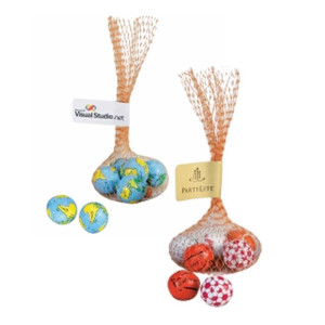 Mesh Bag with Earth/Sports Balls Promotional Custom Imprinted With Logo Mesh Bag with Earth/Sports Balls Promotional Custom Imprinted With Logo