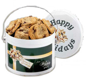 Gourmet Cookie Tin - 1/2 Gallon Promotional Custom Imprinted With Logo Gourmet Cookie Tin - 1/2 Gallon Promotional Custom Imprinted With Logo